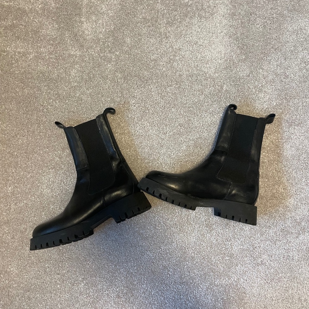 JONAK Paris Black Boots Leather